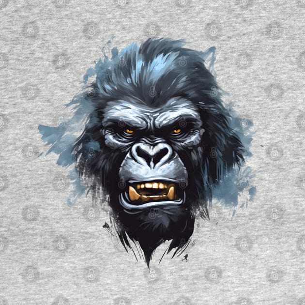 Gorilla face by Tariq-T-art